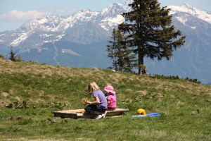 Sandspielen bei der Rossbrandhütte
