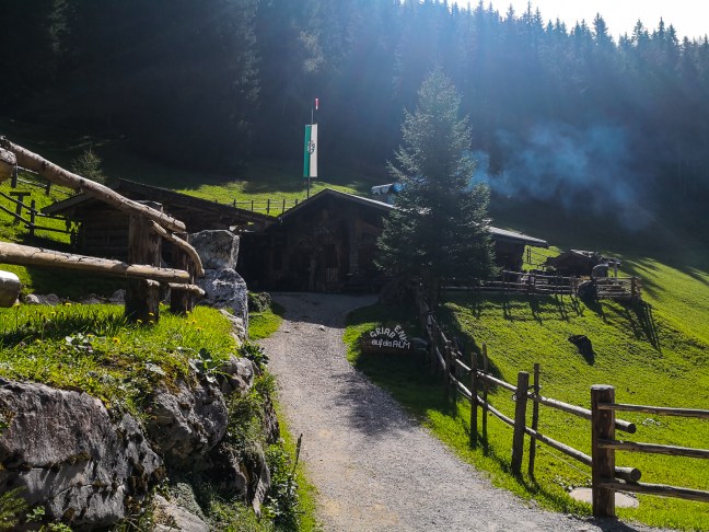 Ankunft bei der Lärchbodenalm