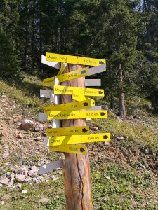 Platz der Dimensionen oberhalb der Lärchbodenalm