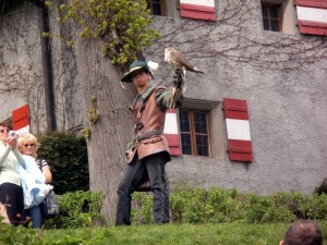 Flugschau auf der Burg Hohenwerfen