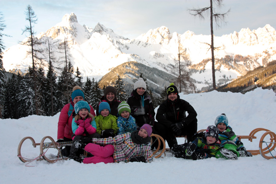 Rodeln Kleinbergalm Filzmoos