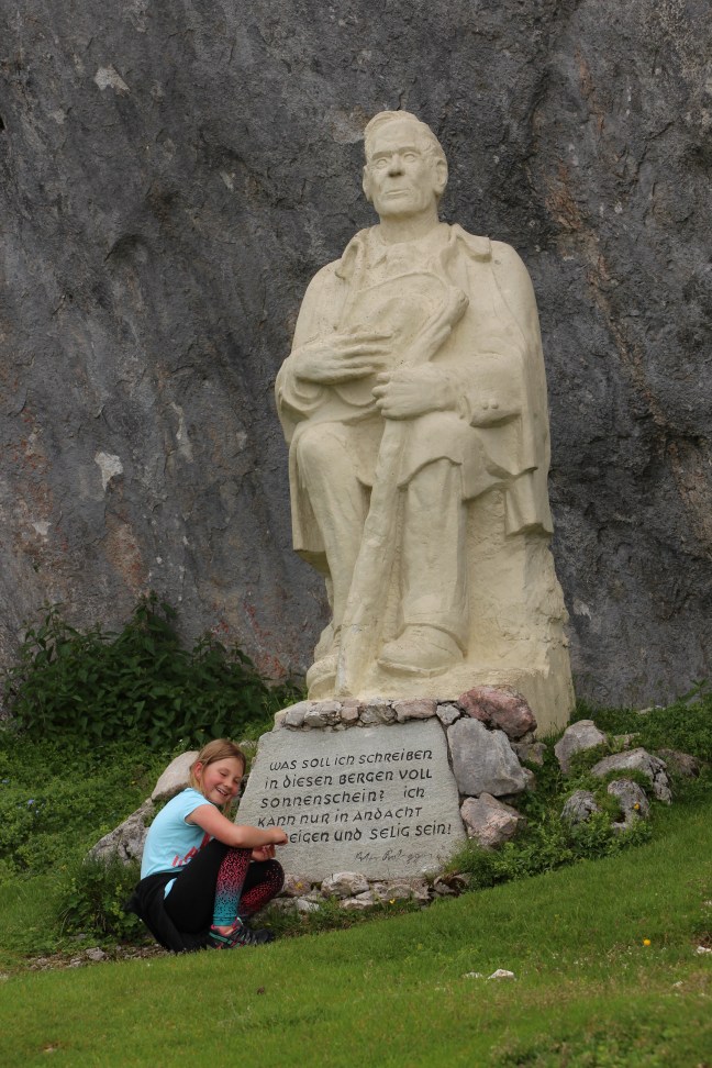 Peter Rosegger Denkmal am Weg zum Stoderzinken