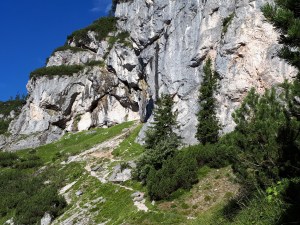 steiler Pfad zum Silberkarsee
