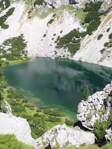 traumhaft schöner Bergsee - der Silberkarsee in Ramsau