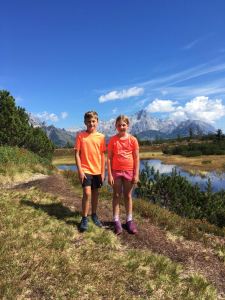 Auch die Kids sind fleißig gewandert